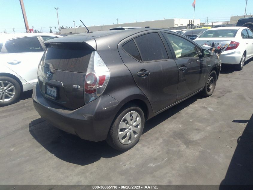 2013 TOYOTA PRIUS C ONE/TWO/THREE/FOUR - JTDKDTB36D1555606