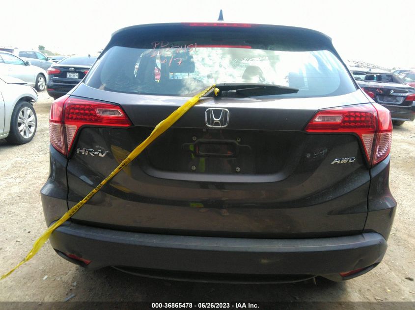 2017 HONDA HR-V LX - 3CZRU6H3XHG702860