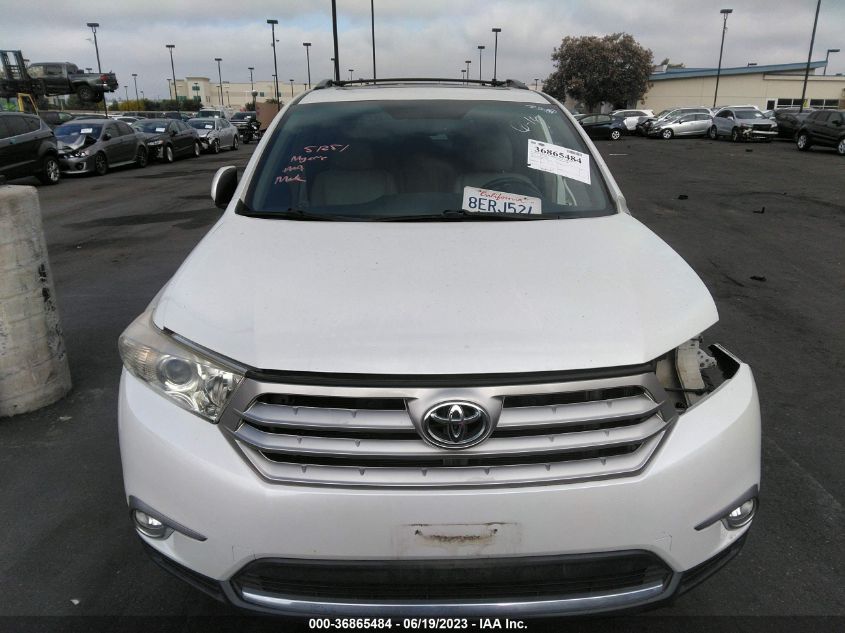 2013 TOYOTA HIGHLANDER LIMITED - 5TDYK3EH4DS118018