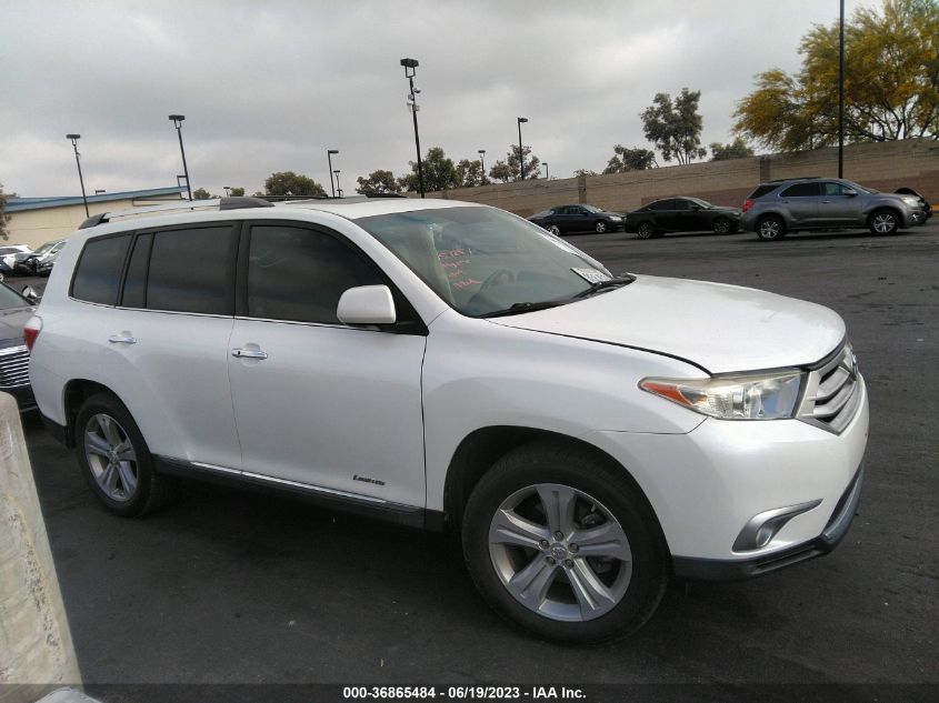 2013 TOYOTA HIGHLANDER LIMITED - 5TDYK3EH4DS118018