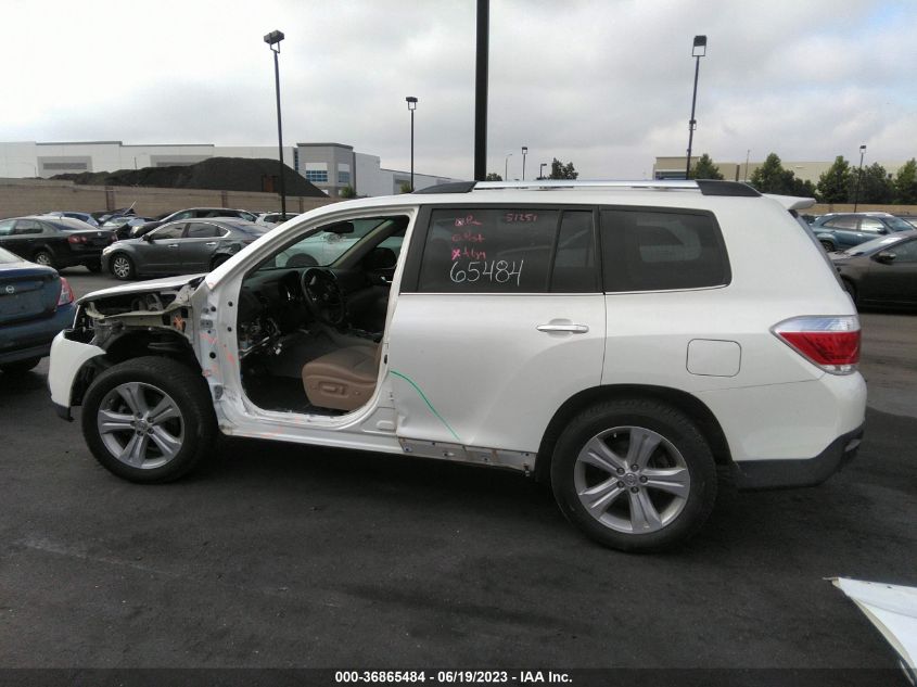 2013 TOYOTA HIGHLANDER LIMITED - 5TDYK3EH4DS118018