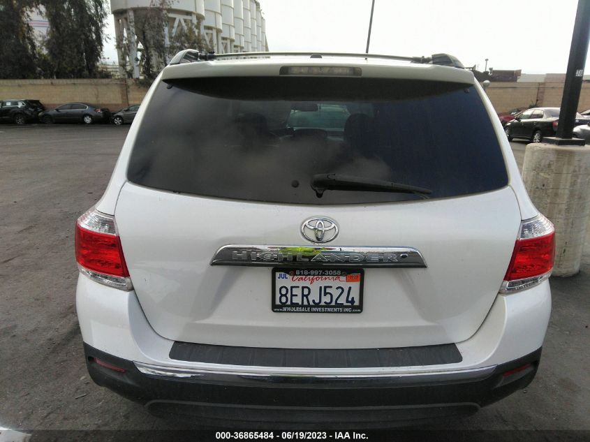 2013 TOYOTA HIGHLANDER LIMITED - 5TDYK3EH4DS118018