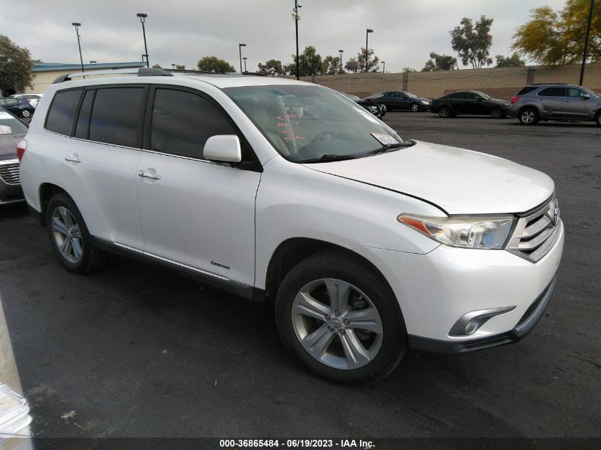 2013 TOYOTA HIGHLANDER LIMITED - 5TDYK3EH4DS118018