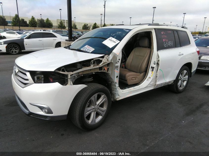 2013 TOYOTA HIGHLANDER LIMITED - 5TDYK3EH4DS118018