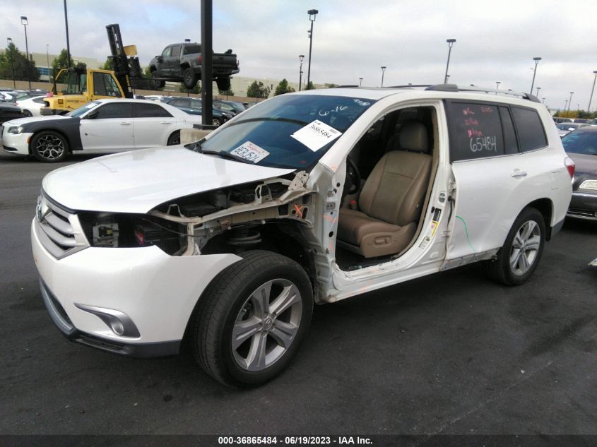 2013 TOYOTA HIGHLANDER LIMITED - 5TDYK3EH4DS118018