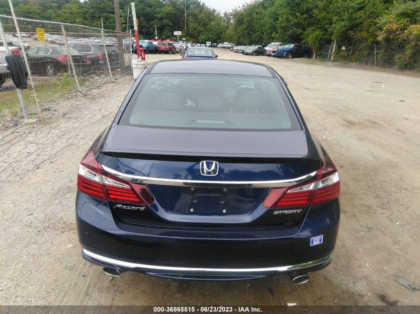 2016 HONDA ACCORD SEDAN SPORT - 1HGCR2F58GA018799
