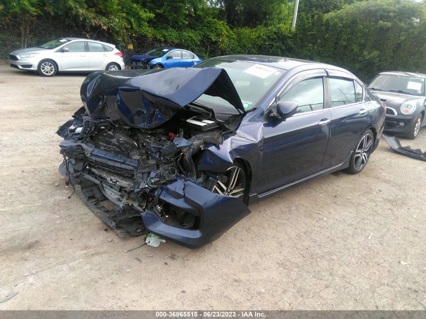 2016 HONDA ACCORD SEDAN SPORT - 1HGCR2F58GA018799