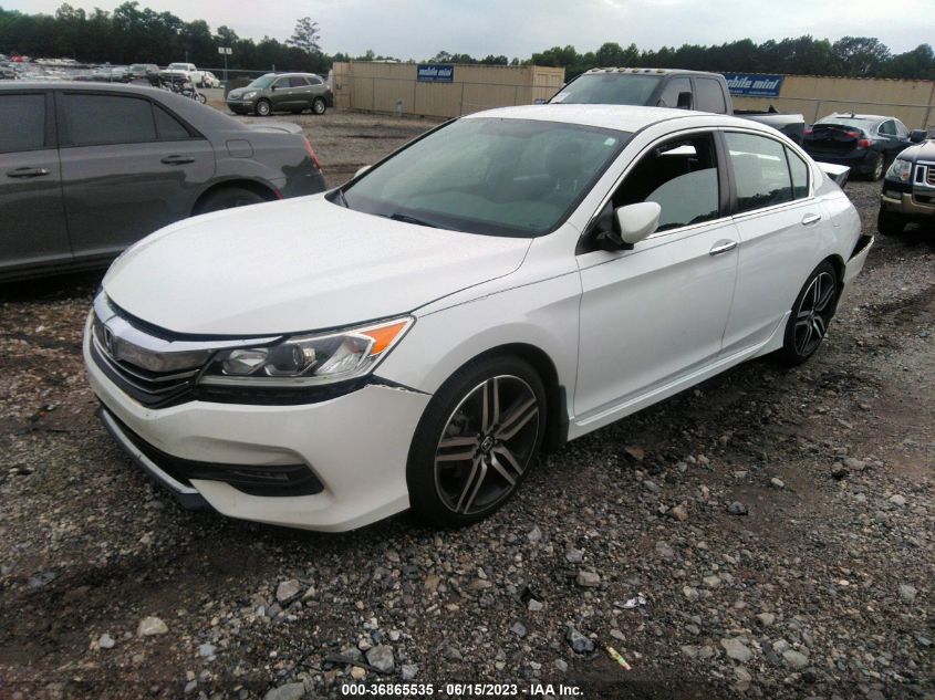 2016 HONDA ACCORD SEDAN SPORT - 1HGCR2F58GA202110