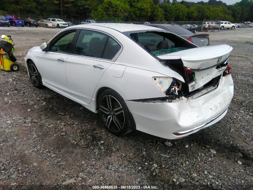 2016 HONDA ACCORD SEDAN SPORT - 1HGCR2F58GA202110