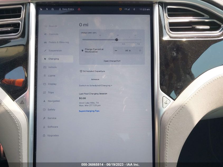 2013 TESLA MODEL S PERFORMANCE - 5YJSA1DP7DFP15660