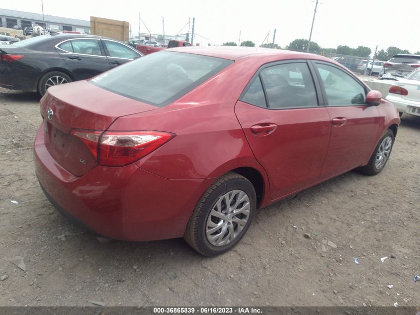 2019 TOYOTA COROLLA L/LE/XLE/SE/XSE - 2T1BURHE6KC234492