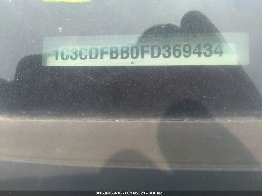 2015 DODGE DART SXT - 1C3CDFBB0FD369434