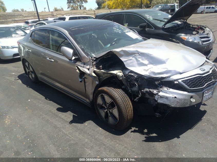 2013 KIA OPTIMA HYBRID EX - KNAGM4AD3D5062266
