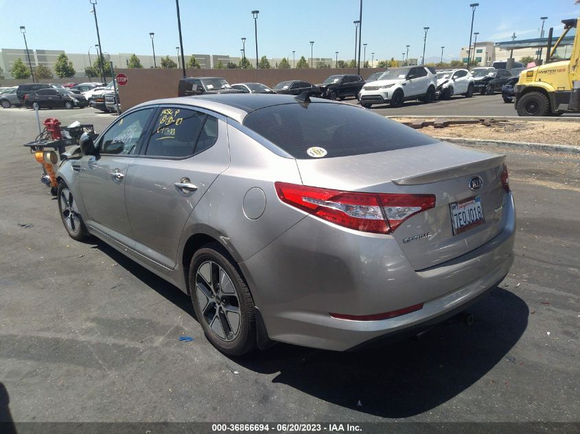 2013 KIA OPTIMA HYBRID EX - KNAGM4AD3D5062266