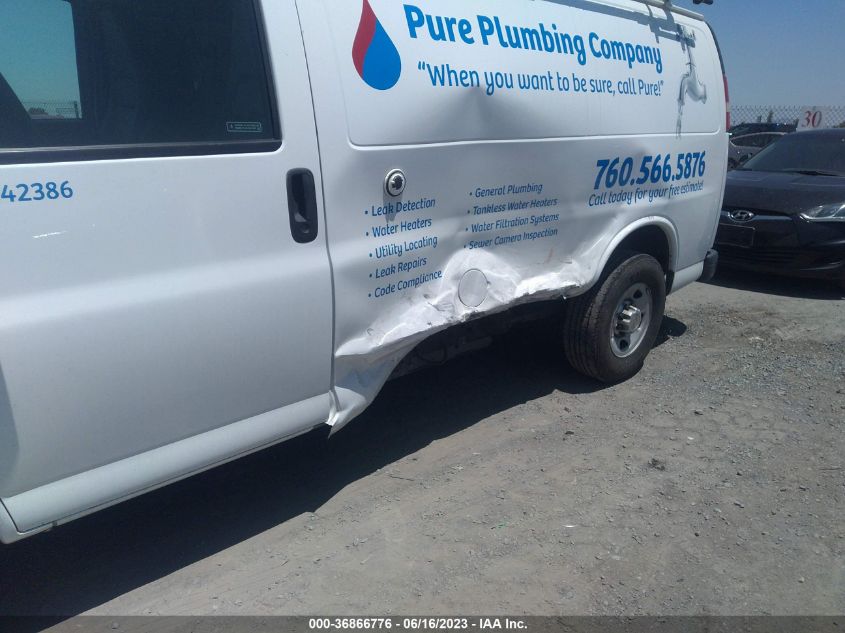 2013 CHEVROLET EXPRESS CARGO VAN - 1GCWGFCB3D1902633