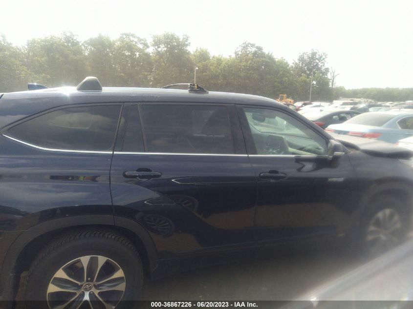 2021 TOYOTA HIGHLANDER HYBRID XLE - 5TDGBRCH8MS515071