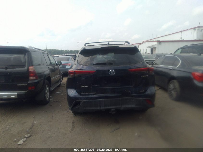 2021 TOYOTA HIGHLANDER HYBRID XLE - 5TDGBRCH8MS515071