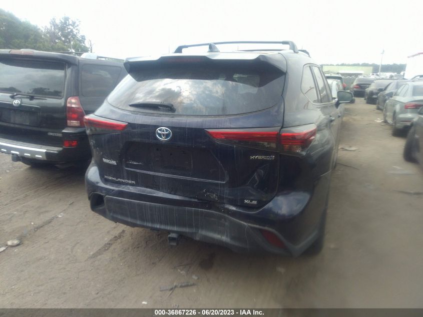 2021 TOYOTA HIGHLANDER HYBRID XLE - 5TDGBRCH8MS515071