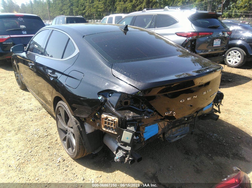 VIN KMTG54TEXNU092640 2022 GENESIS G70 3.3T