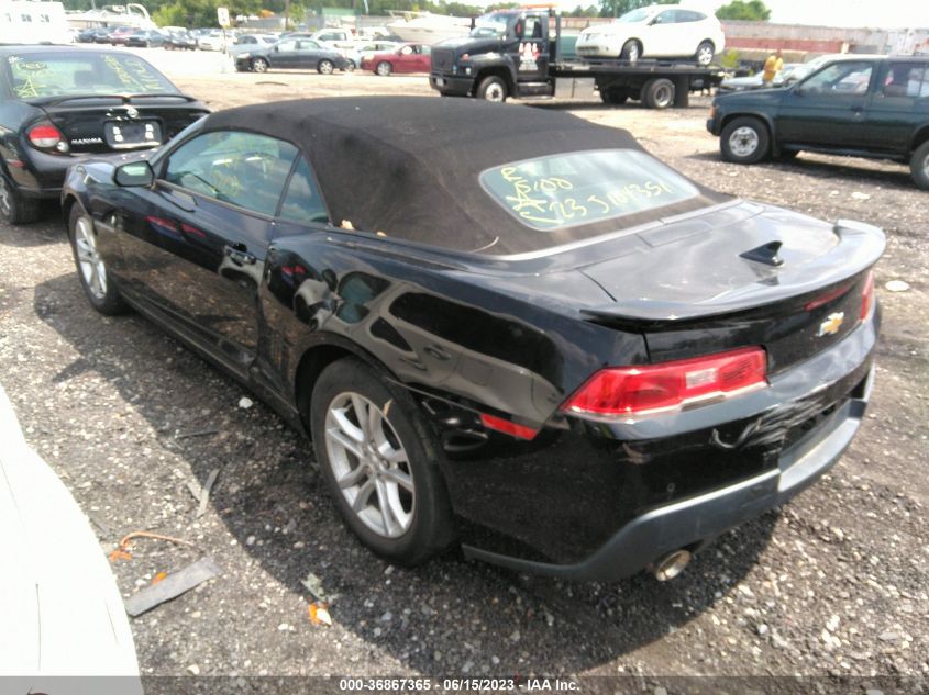 2014 CHEVROLET CAMARO LT - 2G1FB3D33E9127471