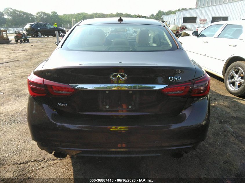 2018 INFINITI Q50 3.0T LUXE - JN1EV7AR0JM434882