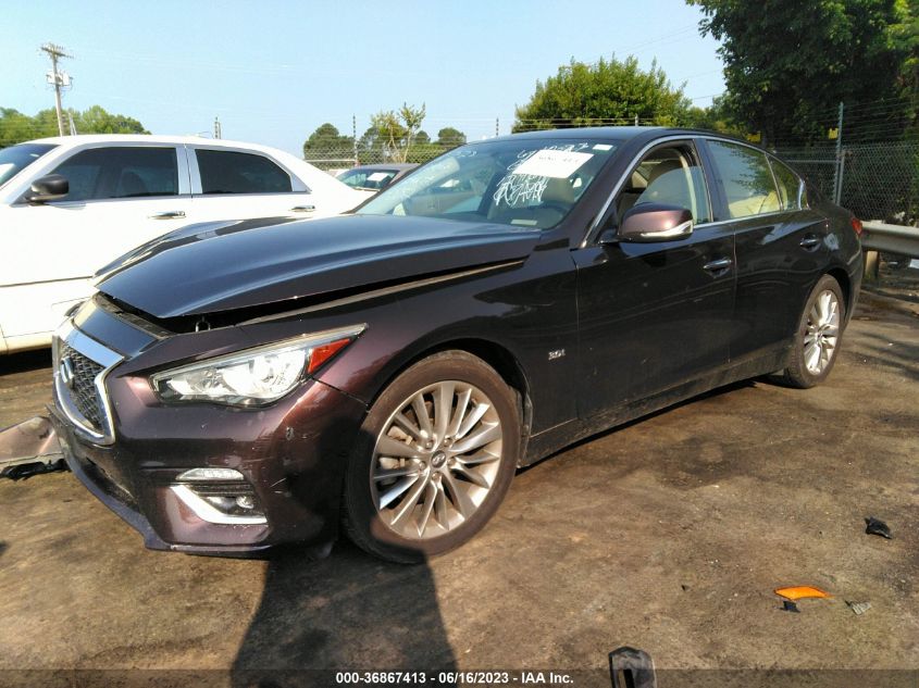 2018 INFINITI Q50 3.0T LUXE - JN1EV7AR0JM434882
