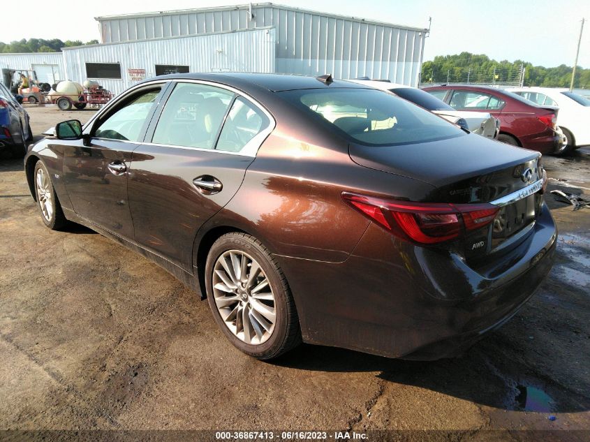 2018 INFINITI Q50 3.0T LUXE - JN1EV7AR0JM434882