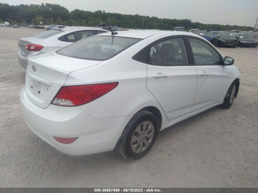 2016 HYUNDAI ACCENT SE - KMHCT4AE4GU956697