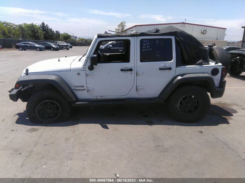 2013 JEEP WRANGLER UNLIMITED SPORT - 1C4HJWDG0DL539667