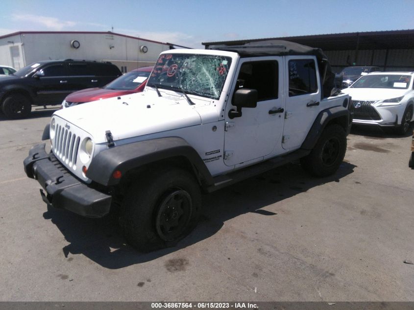 2013 JEEP WRANGLER UNLIMITED SPORT - 1C4HJWDG0DL539667