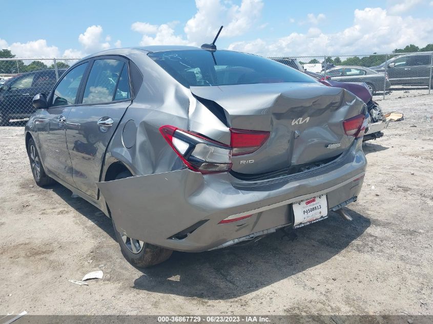 2022 KIA RIO S - 3KPA24AD6NE458177