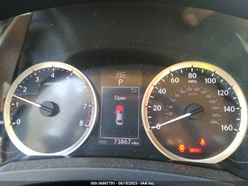 2016 LEXUS IS 300 JTHCM1D25G5009498