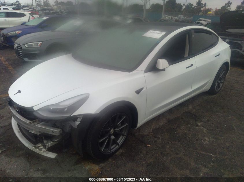 2021 TESLA MODEL 3 - 5YJ3E1EA0MF077738