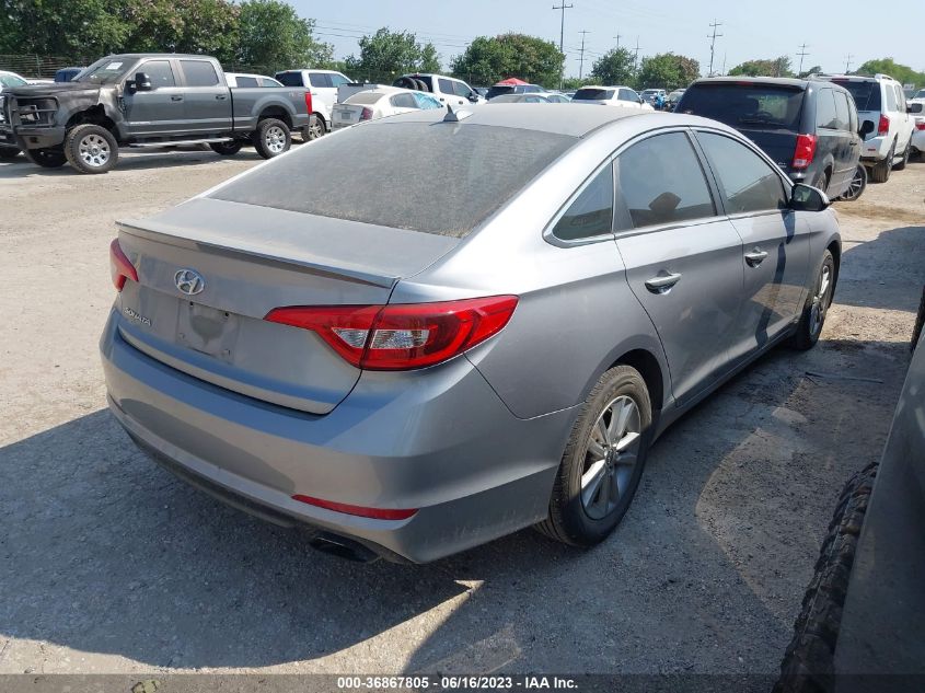 2015 HYUNDAI SONATA 2.4L SE - 5NPE24AF3FH083767