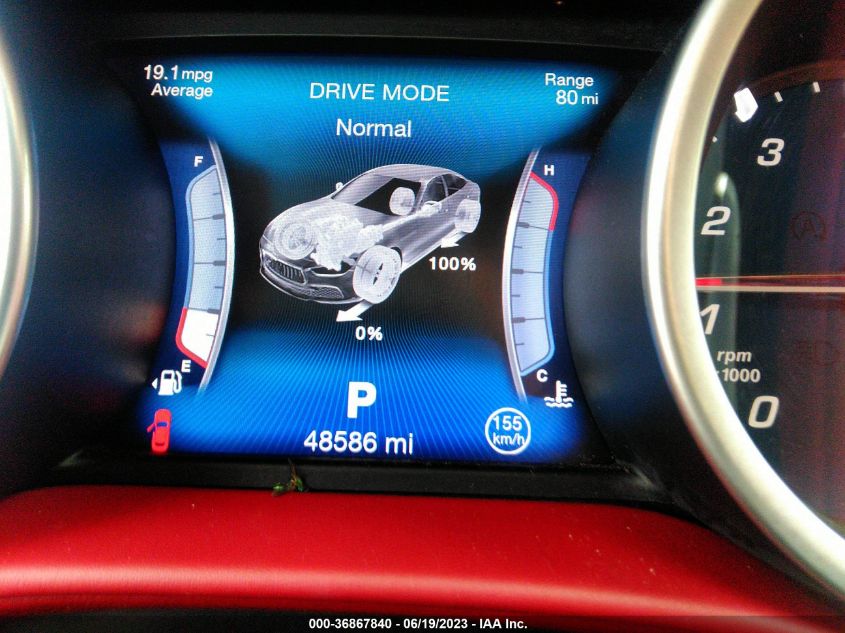 2017 MASERATI GHIBLI S Q4 ZAM57RTL5H1196496