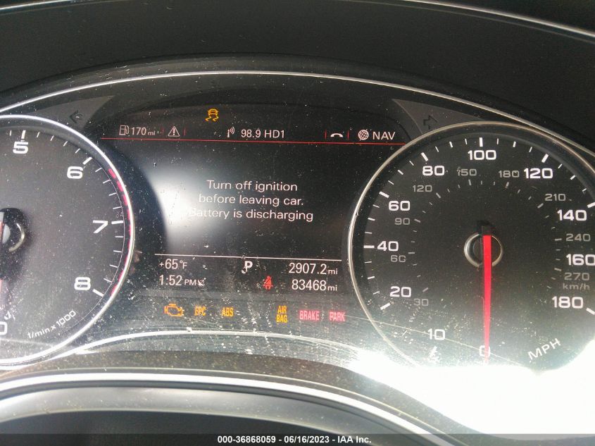 2015 AUDI A6 PREMIUM PLUS - WAUGFAFC4FN017381