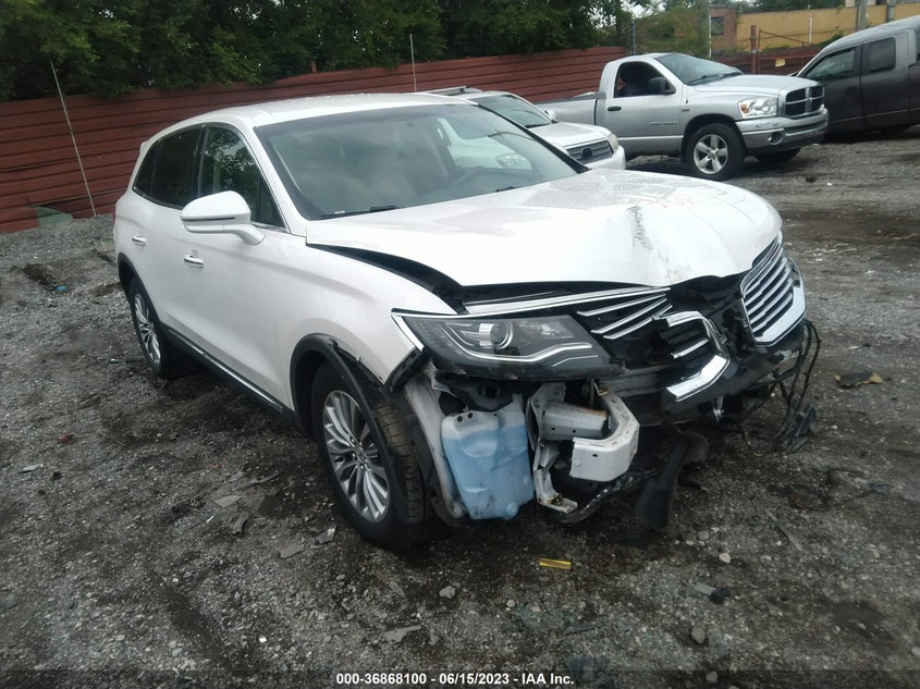 VIN 2LMPJ6KR8HBL30912 2017 LINCOLN MKX SELECT