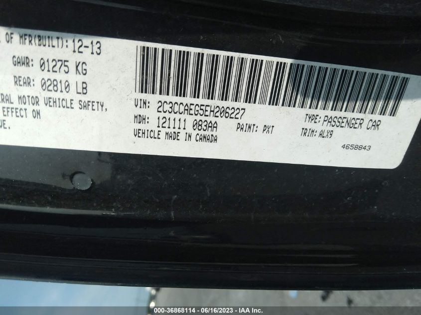 2014 CHRYSLER 300 300C - 2C3CCAEG5EH206227