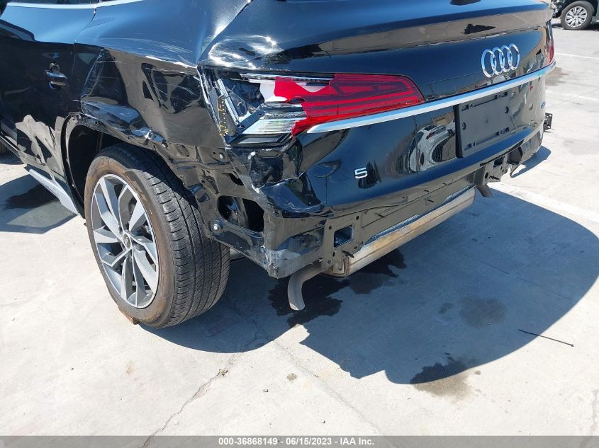 2022 AUDI Q5 SPORTBACK S LINE PREMIUM PLUS - WA15AAFY7N2068811