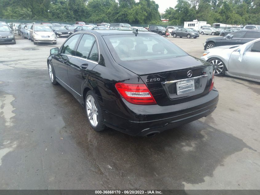 2013 MERCEDES-BENZ C-CLASS C 250 - WDDGF4HB0DA824872