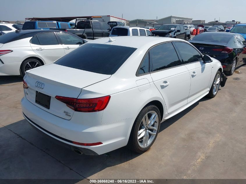 2017 AUDI A4 SEASON OF AUDI ULTRA - WAUKMAF45HN043662