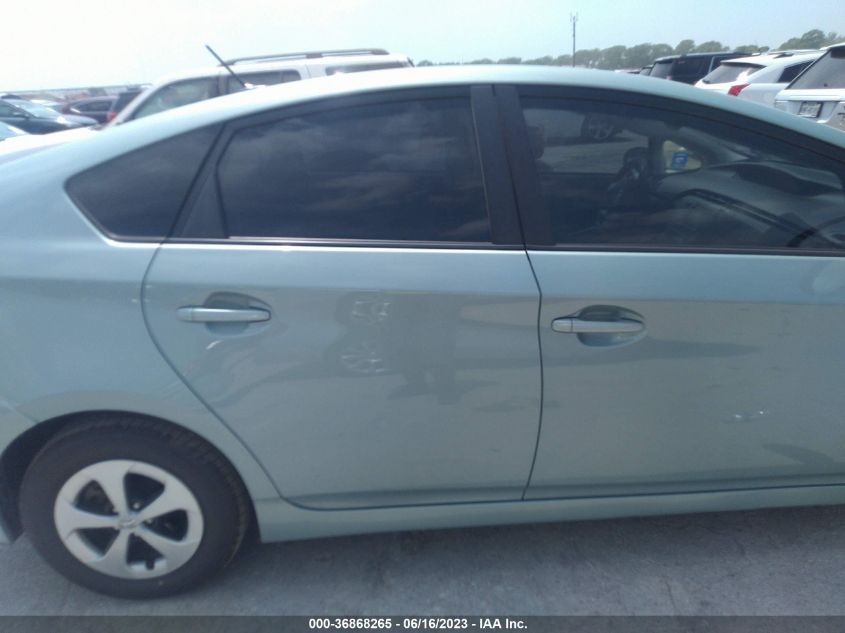 2013 TOYOTA PRIUS ONE/TWO/THREE/FOUR/FIVE - JTDKN3DU9D5538679