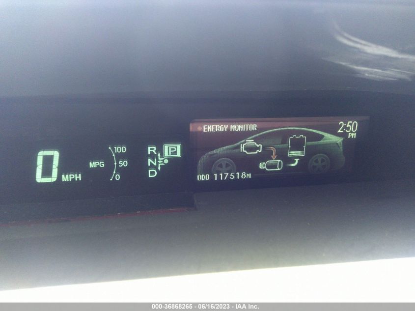 2013 TOYOTA PRIUS ONE/TWO/THREE/FOUR/FIVE - JTDKN3DU9D5538679
