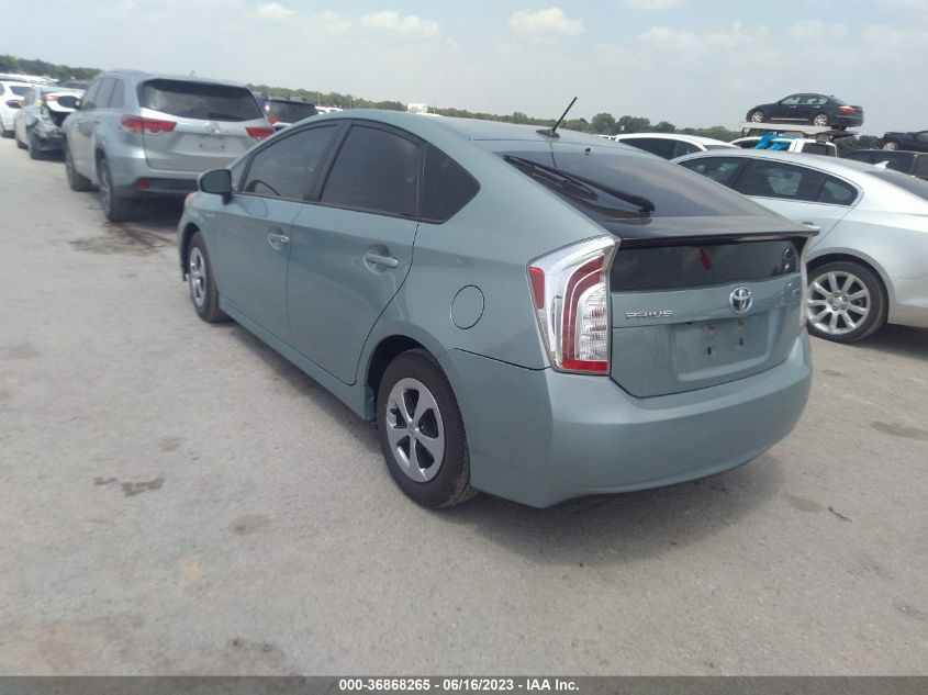 2013 TOYOTA PRIUS ONE/TWO/THREE/FOUR/FIVE - JTDKN3DU9D5538679