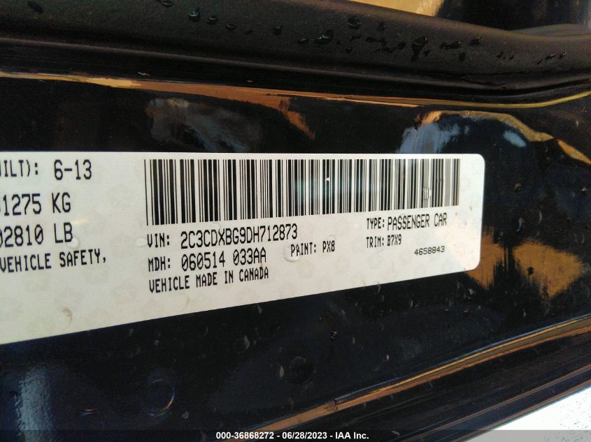 2013 DODGE CHARGER SE - 2C3CDXBG9DH712873