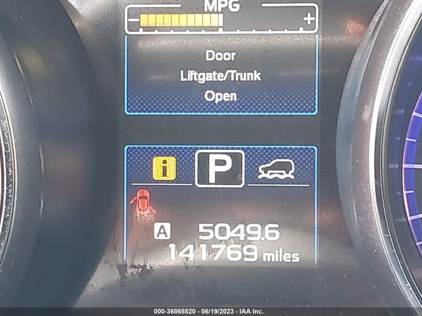 2015 SUBARU OUTBACK 2.5I LIMITED - 4S4BSALCXF3222367