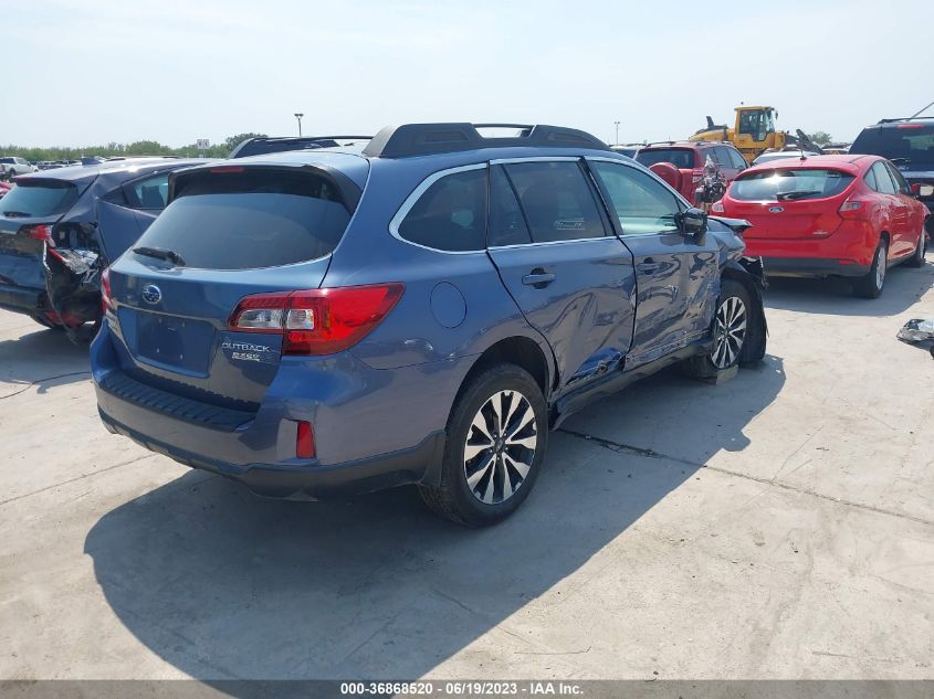 2015 SUBARU OUTBACK 2.5I LIMITED - 4S4BSALCXF3222367