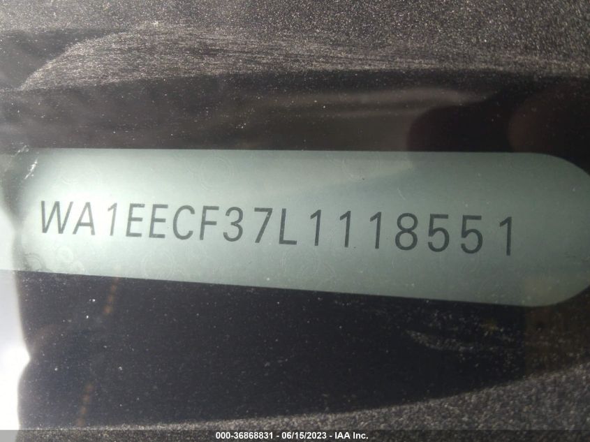 2020 AUDI Q3 PREMIUM PLUS S-LINE - WA1EECF37L1118551