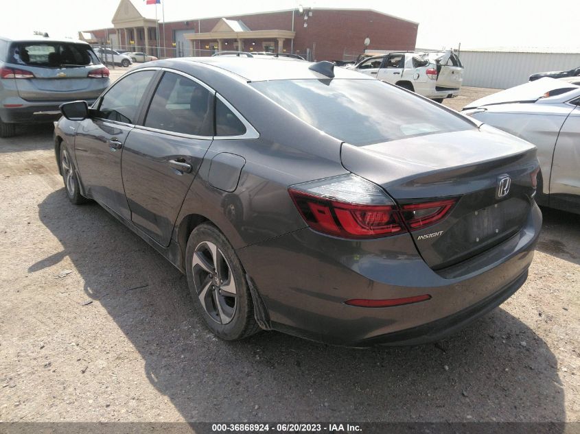 2019 HONDA INSIGHT EX 19XZE4F54KE033421