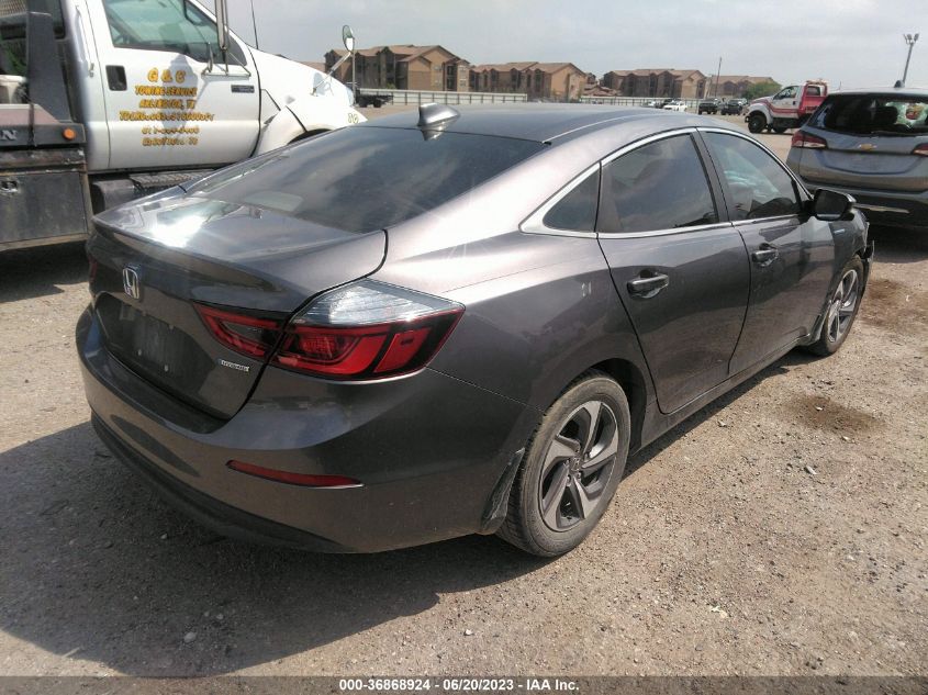 2019 HONDA INSIGHT EX 19XZE4F54KE033421